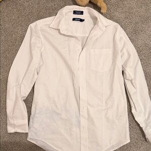 IZOD Men's Classic White Button Down Shirt